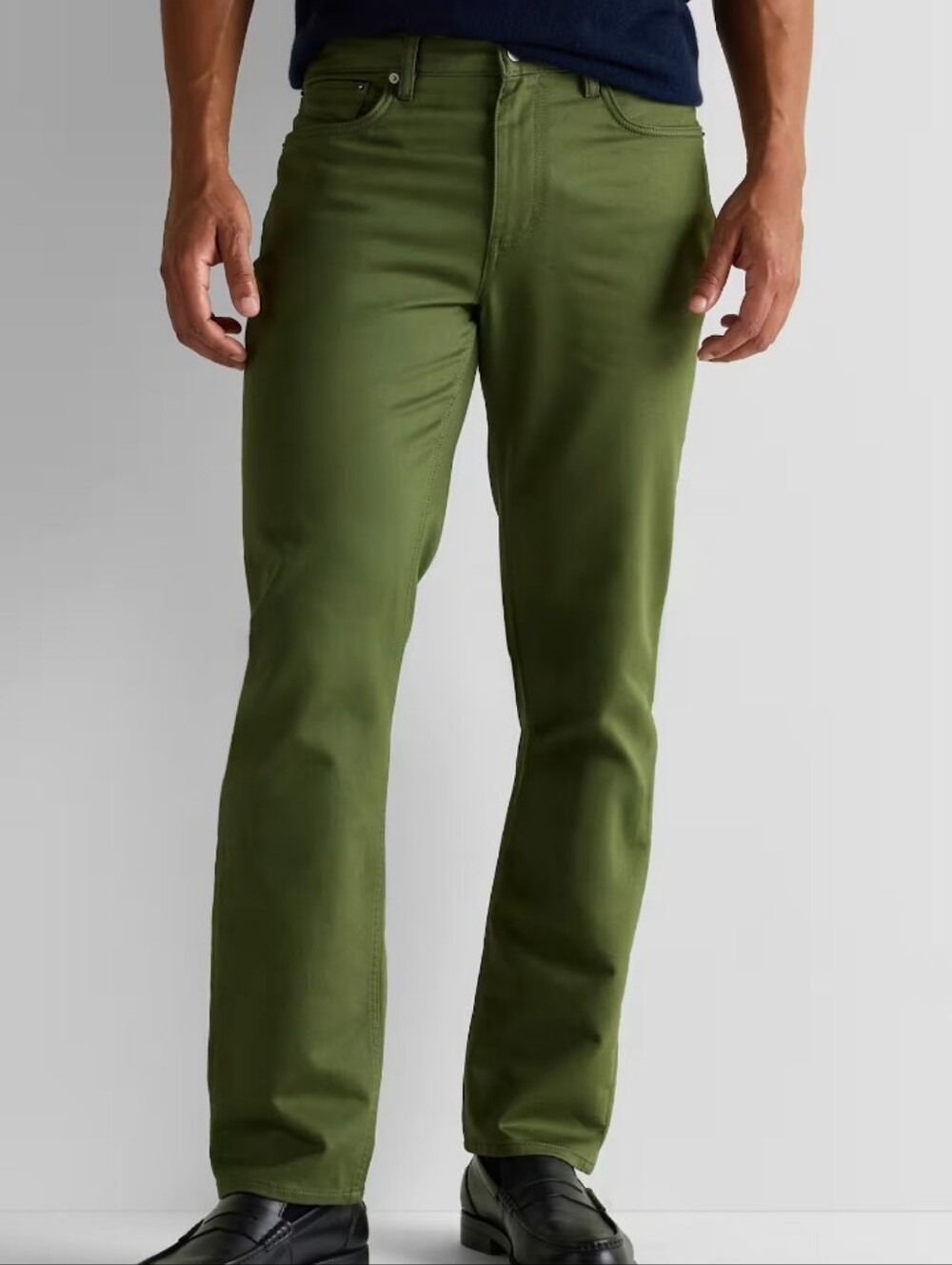Quince NWT Comfort Stretch Traveler 5-Pocket Pants - Straight In Chive 35x32l - Picture 7 of 7
